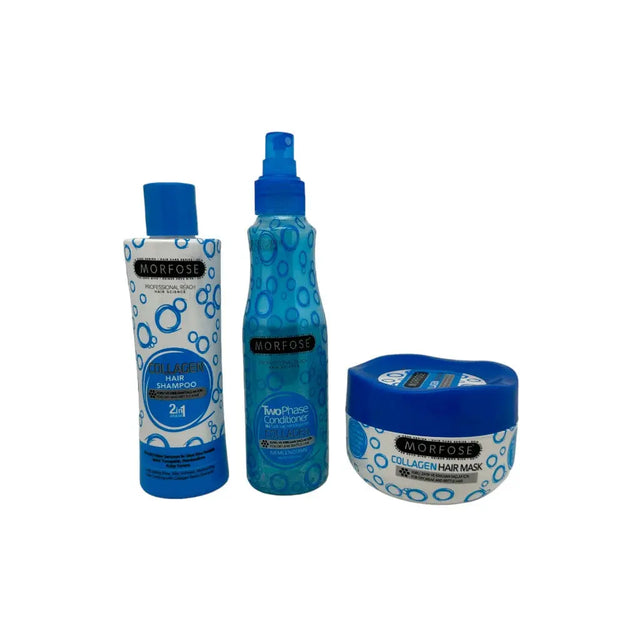Morfose - Haarpflege-Set klein - Collagen - (Shampoo + Conditioner + Haarmaske) - Haarpflege bei hairOne