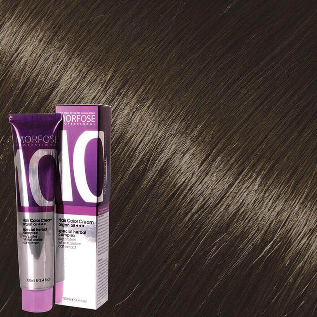 Morfose - Hair Color Cream 10 Argan Oil 100 ml / Intense Ash 6.111-Dunkelblond-asch-kühl
