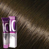 Morfose Hair Color Cream 7.12 Mittelblond asch-irisé – Tube und Haarprobe