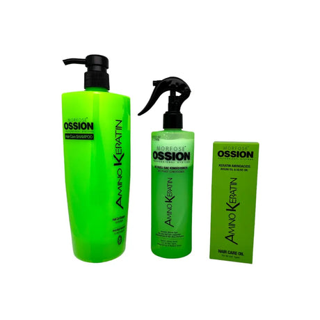 Ossion Haarpflege-Set Amino Keratin (Shampoo + Conditioner + Haaröl)