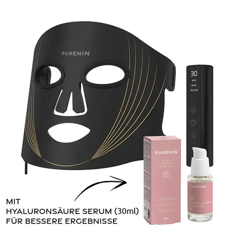 LED Lichttherapie Maske mit Serum