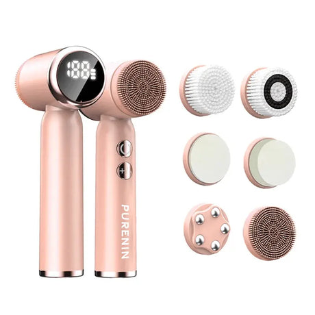 PureCleanse Gesichtsbürste - 6in1 Set Rose / Einzeln