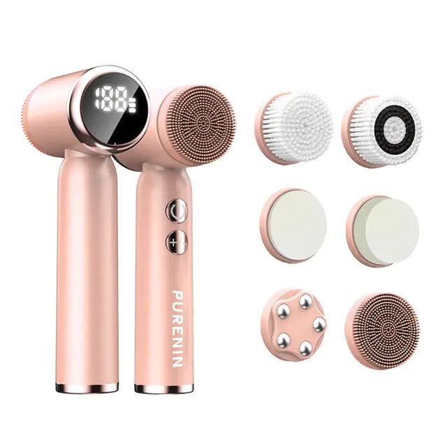 PureCleanse Gesichtsbürste - 6in1 Set Rose / Einzeln