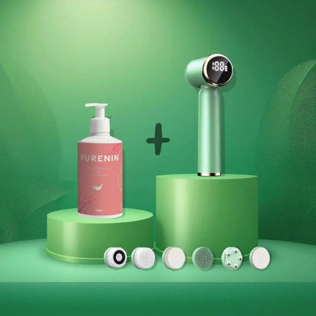 PureCleanse Gesichtsbürste - 6in1 Set Limette / Essential Set
