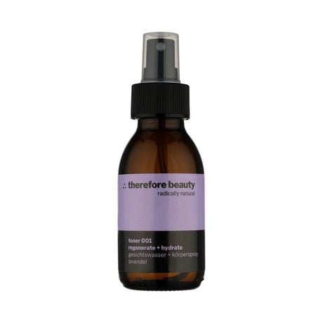 NEU! toner 001 | Feuchtigkeitsspray für Gesicht, Körper & Haar | aus Lavendelblüten mit Sprühkopf (wiederverwendbar)