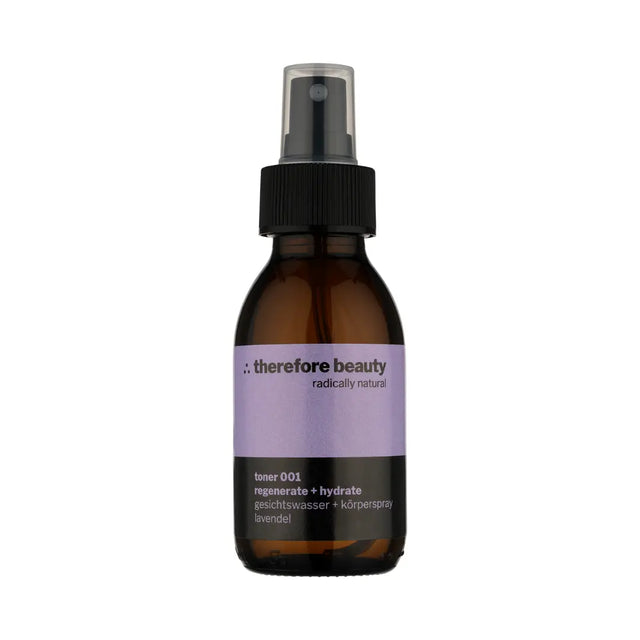 NEU! toner 001 | Feuchtigkeitsspray für Gesicht, Körper & Haar | aus Lavendelblüten mit Sprühkopf (wiederverwendbar)
