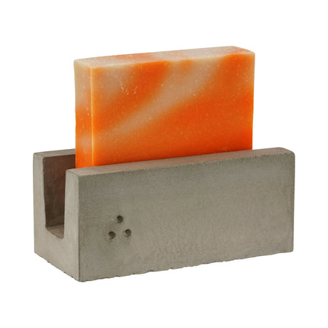 Seifenhalter mit Naturseife im Paket | funktionale Seifenschale für langlebige Seife mit Seife block 004